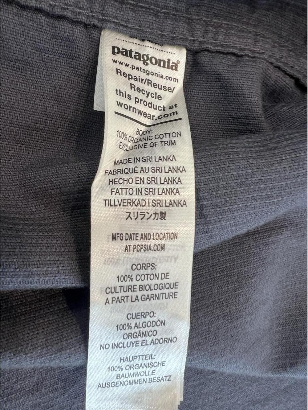 Patagonia Men's Corduroy Heavy-Weight Button Up Shirt Smolder Blue Size S - Picture 11 of 13